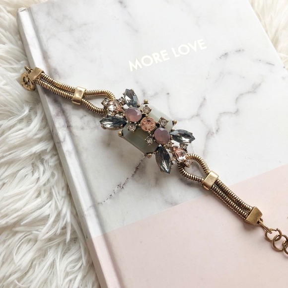 Vintage Pink and Gray Bracelet - Picture 7 of 8